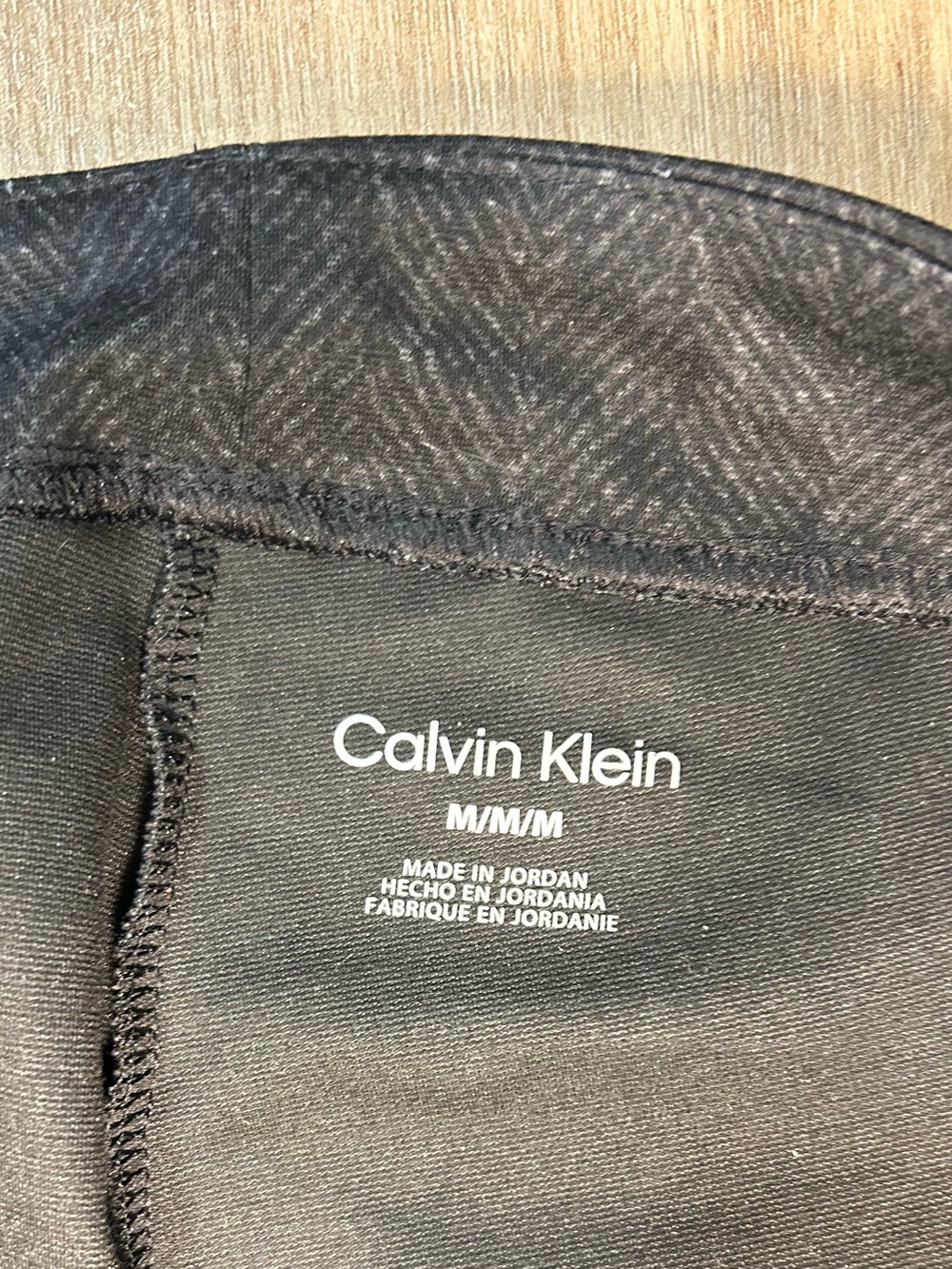 Calvin Klein Pants, Herringbone Print - Picture 3 of 5